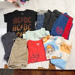 2T Toddler Boy Bundle Blippi Spiderman Cat & Jack ACDC 10 Piece Lot